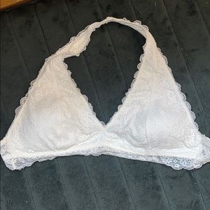 Hollister White Lace Bralette